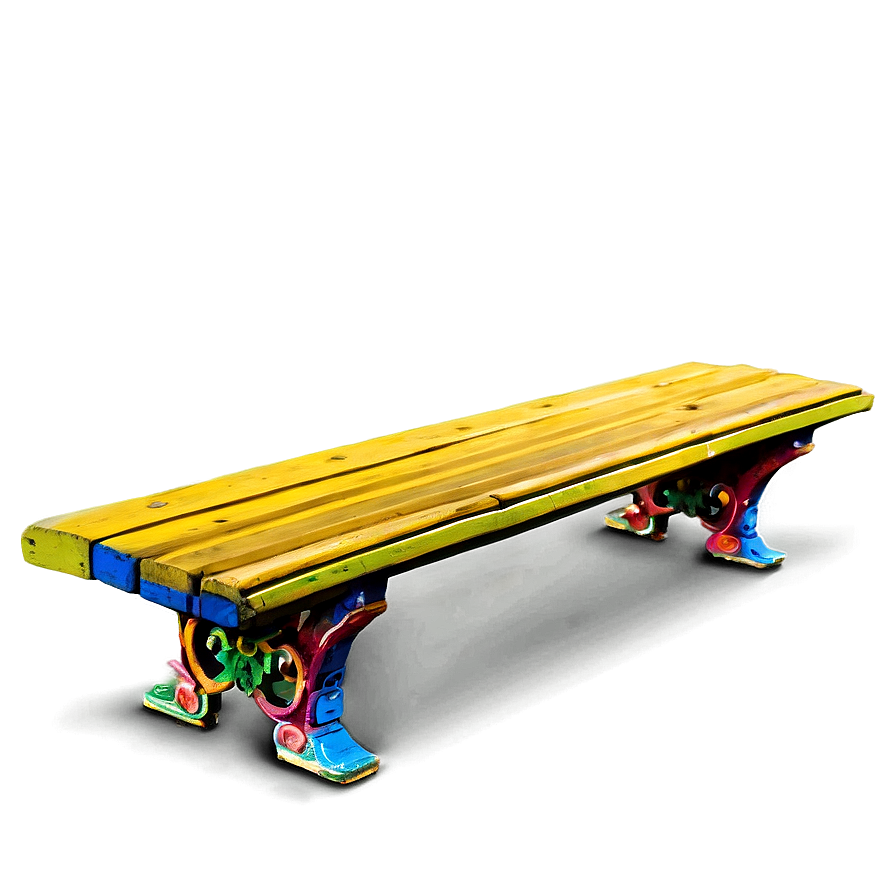 Colorful Bench Png 05232024 PNG Image