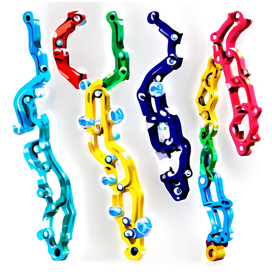 Colorful Bicycle Chain Png 06292024 PNG Image