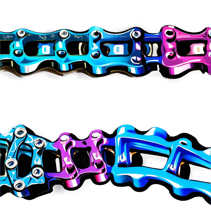 Colorful Bicycle Chain Png 52 PNG Image