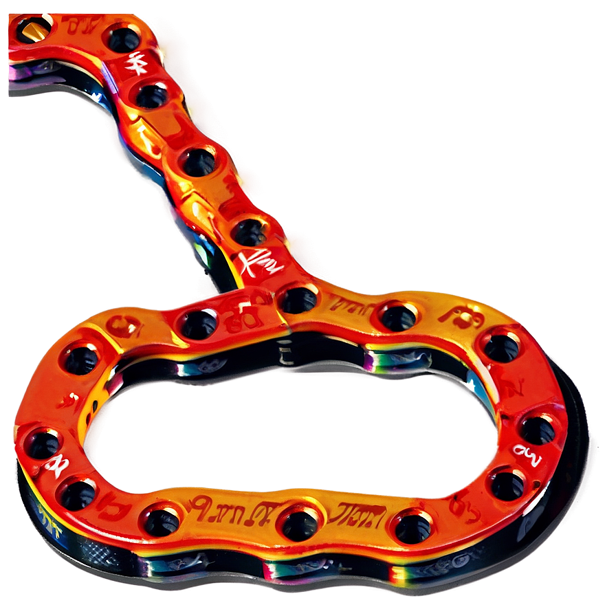 Colorful Bicycle Chain Png 83 PNG Image