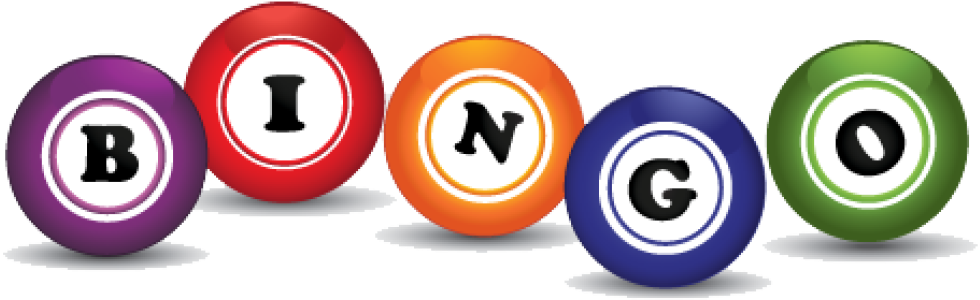 Colorful Bingo Balls Row PNG Image