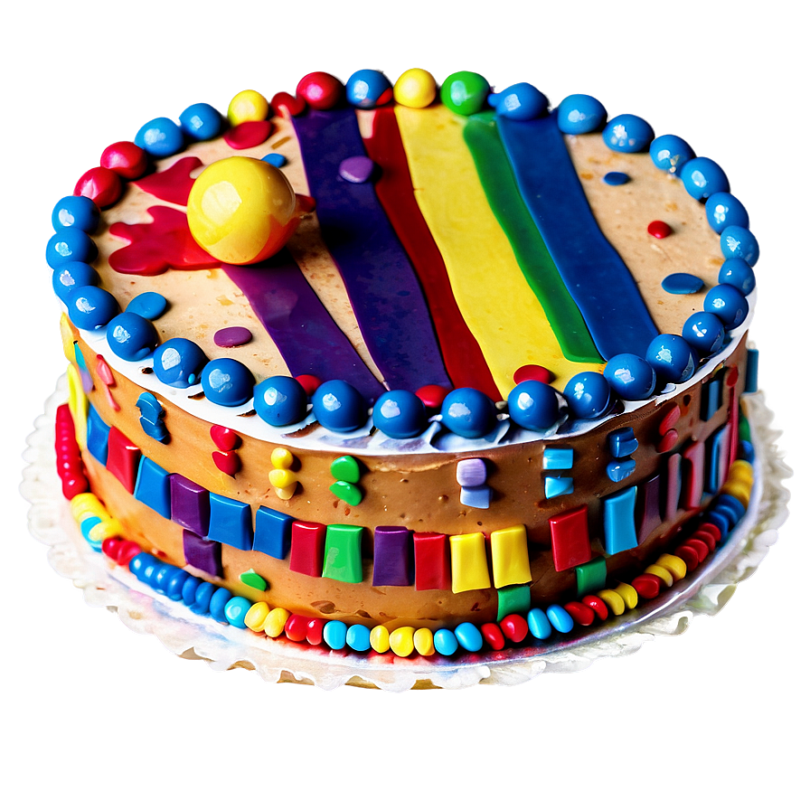 Colorful Birthday Cake Png 05042024 PNG Image