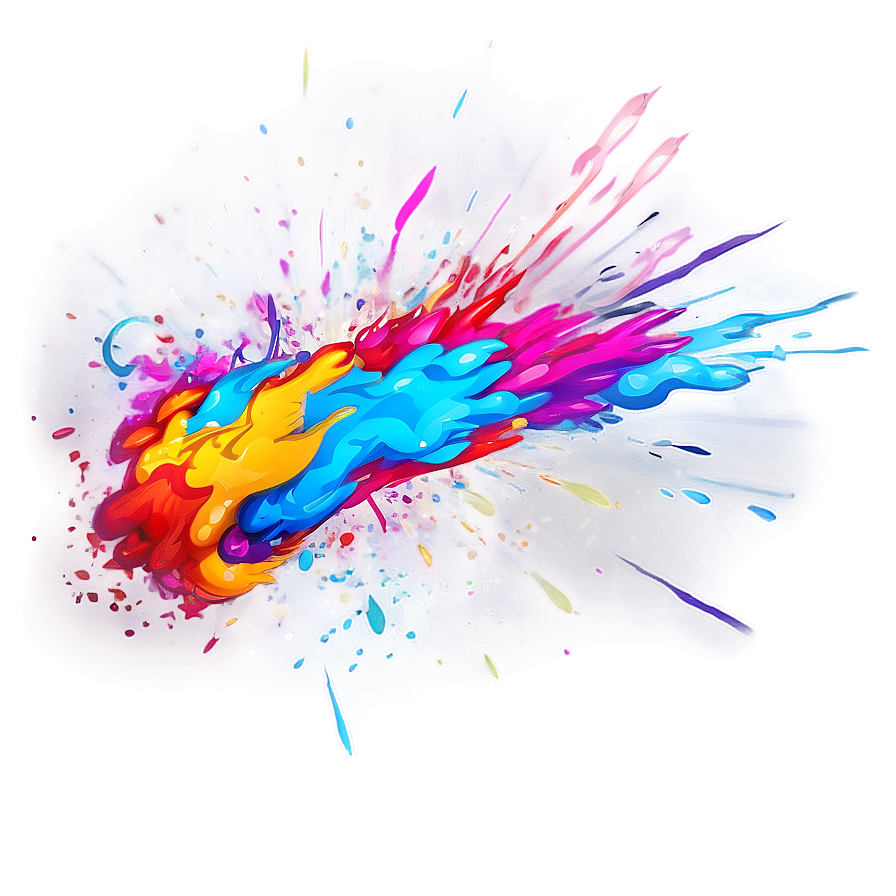 Colorful Blast Effect Png Euo57 PNG Image