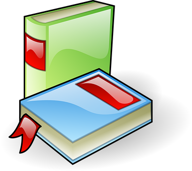 Colorful Books Icon PNG Image