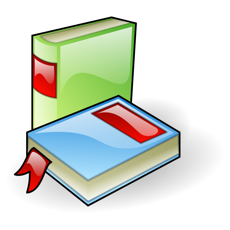 Colorful Books Icon PNG Image