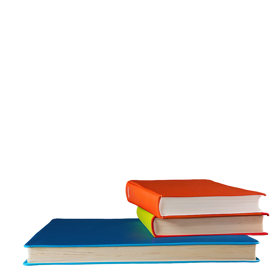 Colorful Books Stack Png 77 PNG Image