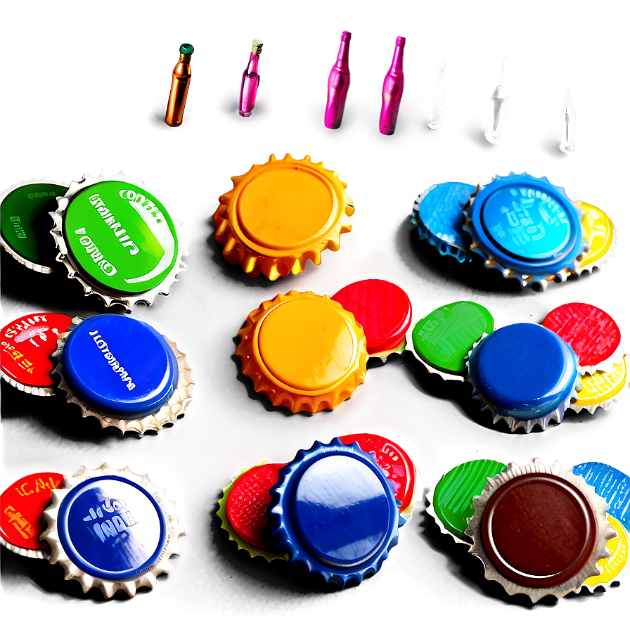 Colorful Bottle Cap Collection Png 17 PNG Image