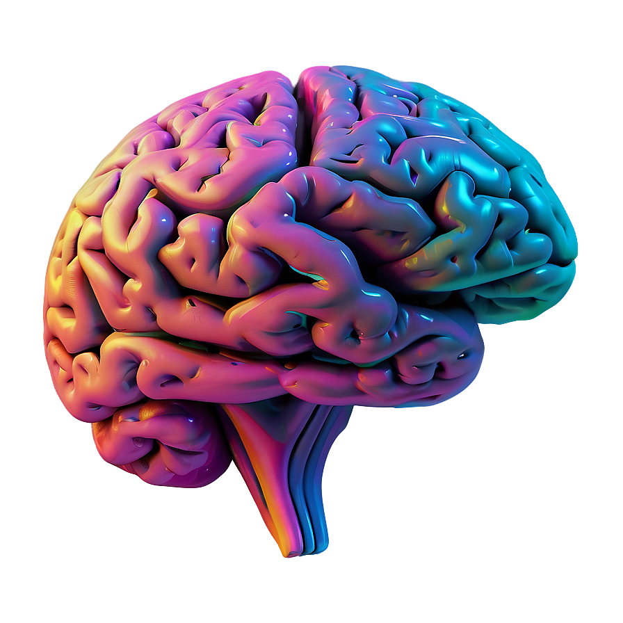 Colorful Brain Art Png 15 PNG Image