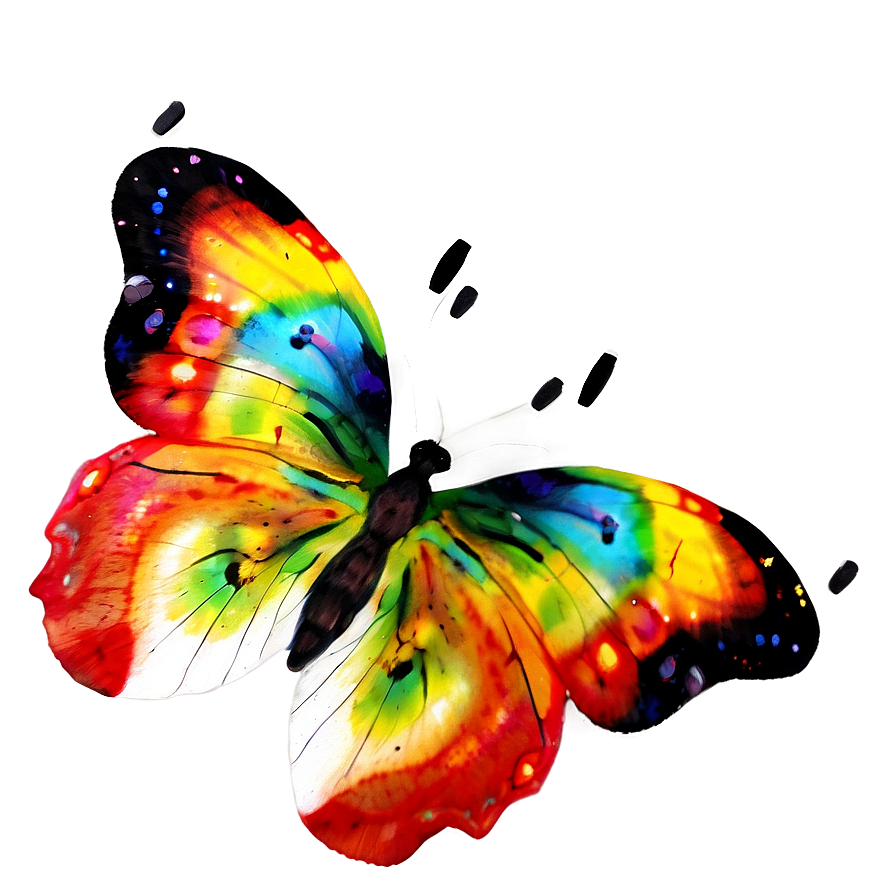 Colorful Butterflies Png Pkq PNG Image