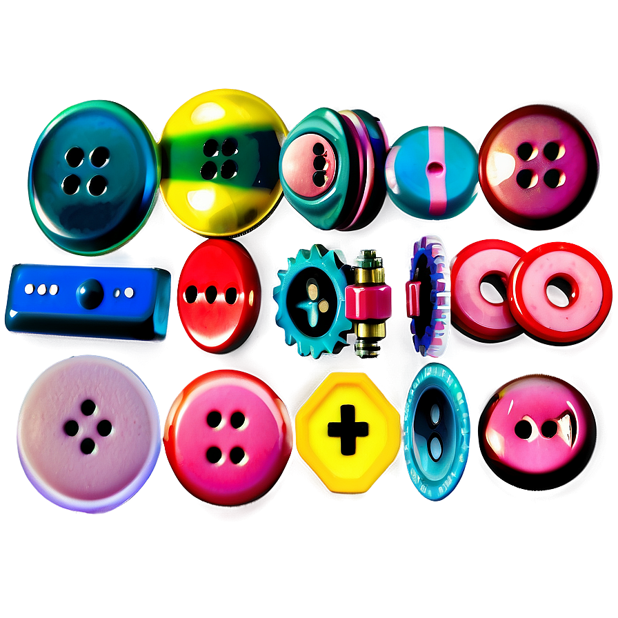 Colorful Button Collection Png Ypm24 PNG Image