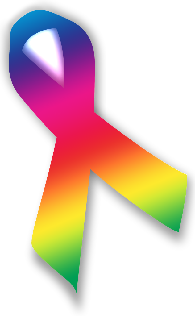 Colorful Cancer Awareness Ribbon PNG Image