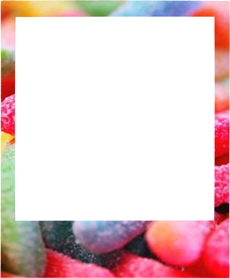 Colorful Candies Tumblr Border PNG Image