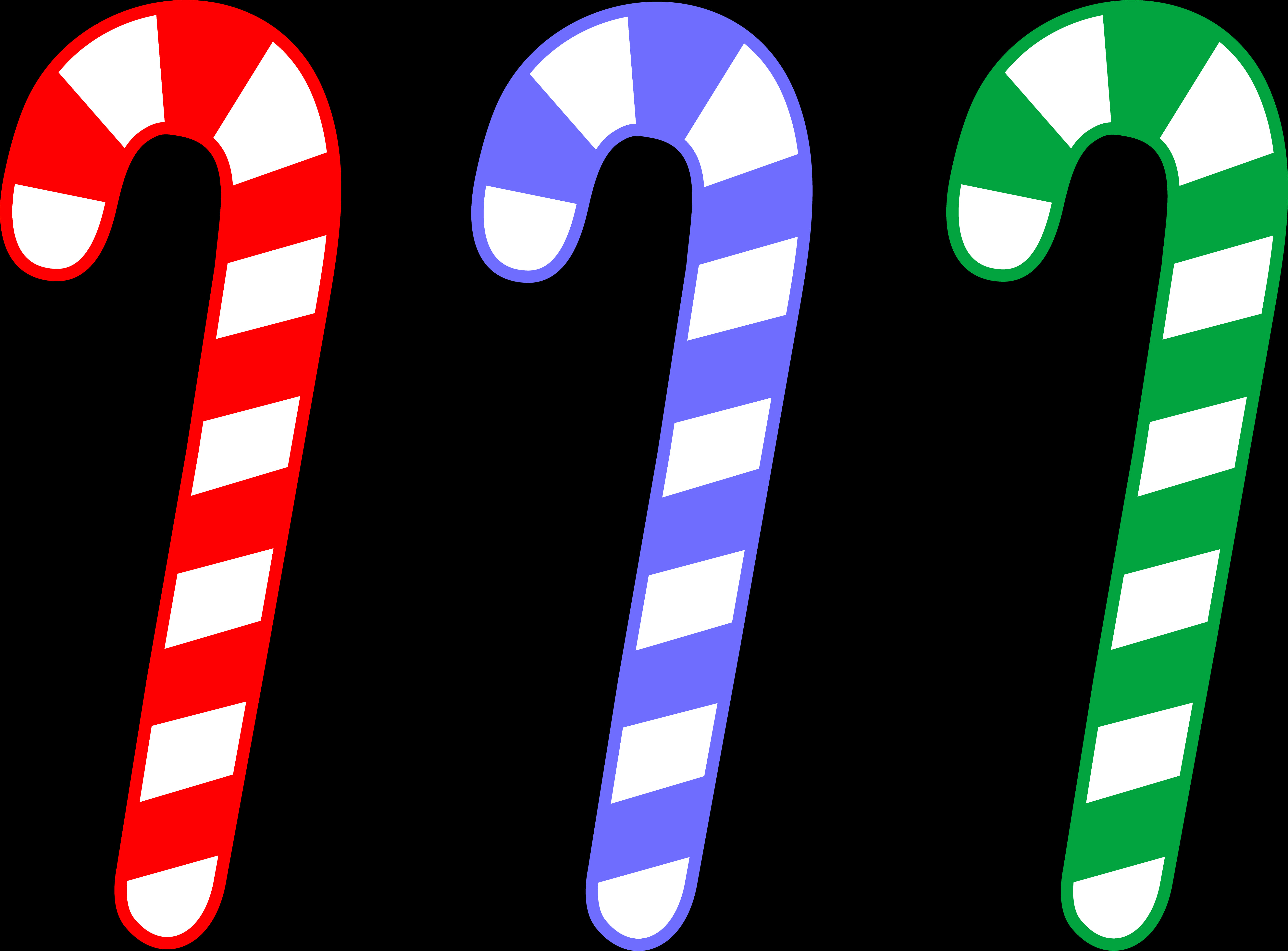 Colorful Candy Canes Vector Illustration PNG Image