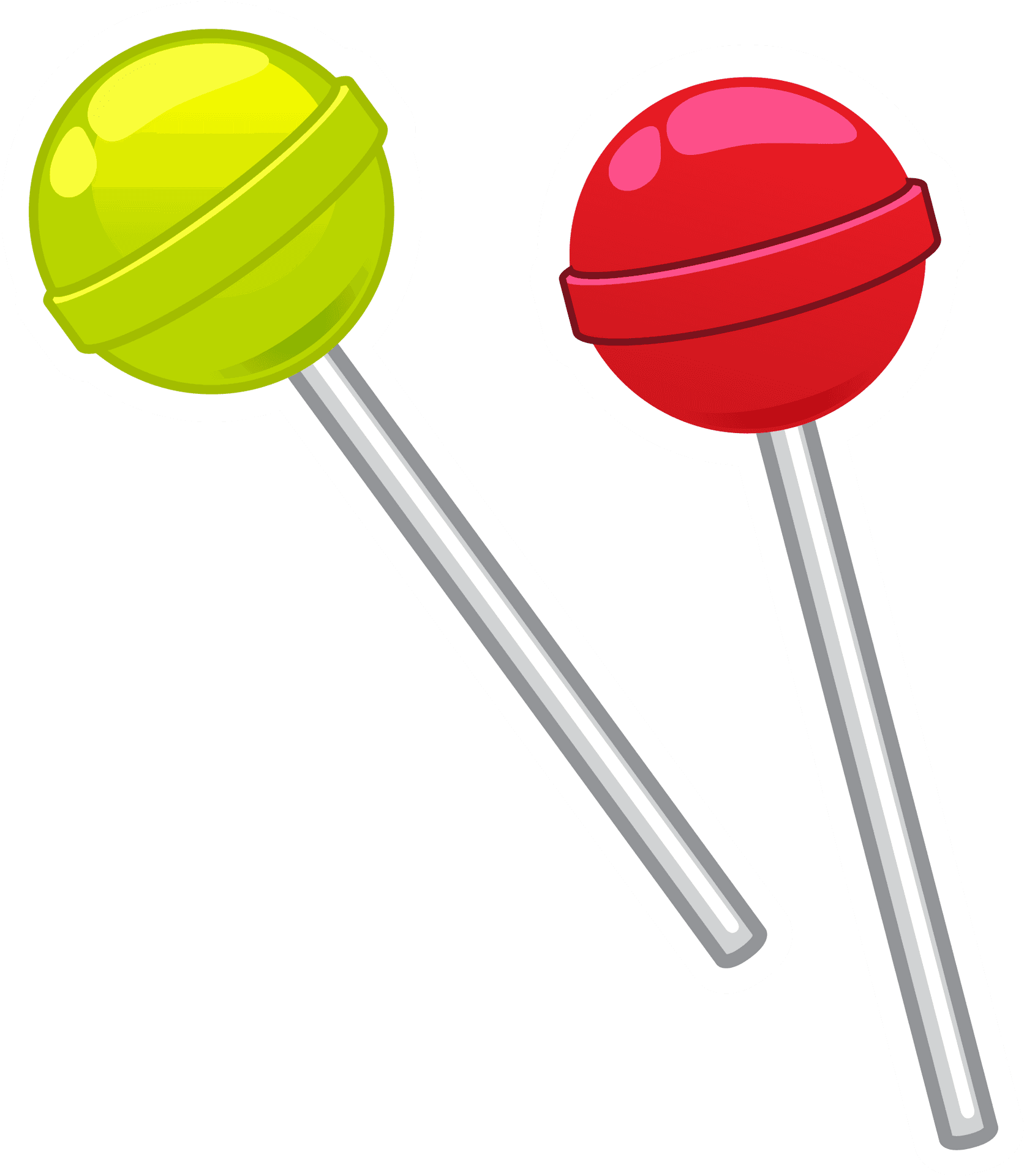 Colorful Candy Lollipops Illustration PNG Image