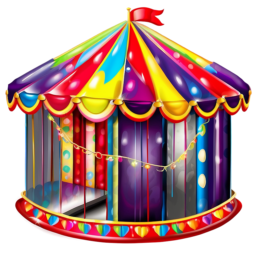 Colorful Carnival Tent Clipart Png Tqt PNG Image