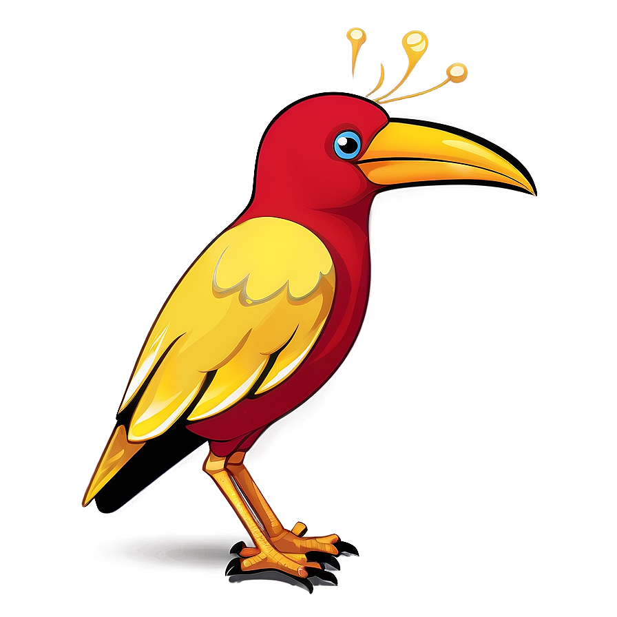 Colorful Cartoon Bird Png Vlf46 PNG Image