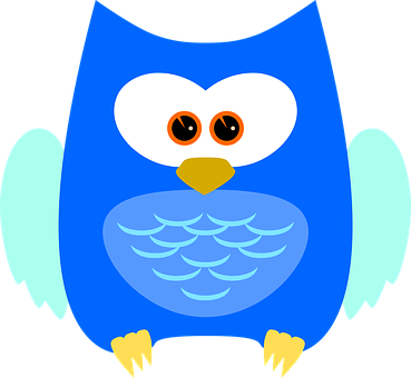 Colorful Cartoon Owl Illustration PNG Image