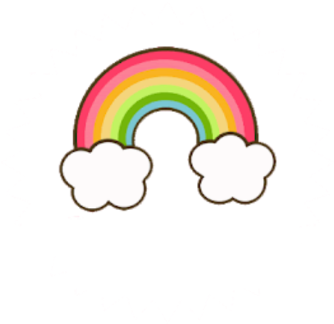 Colorful Cartoon Rainbow Clouds PNG Image