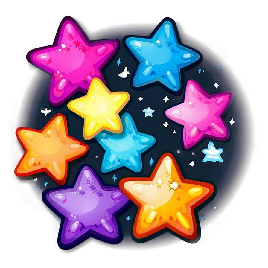 Colorful Cartoon Star Png Eon PNG Image