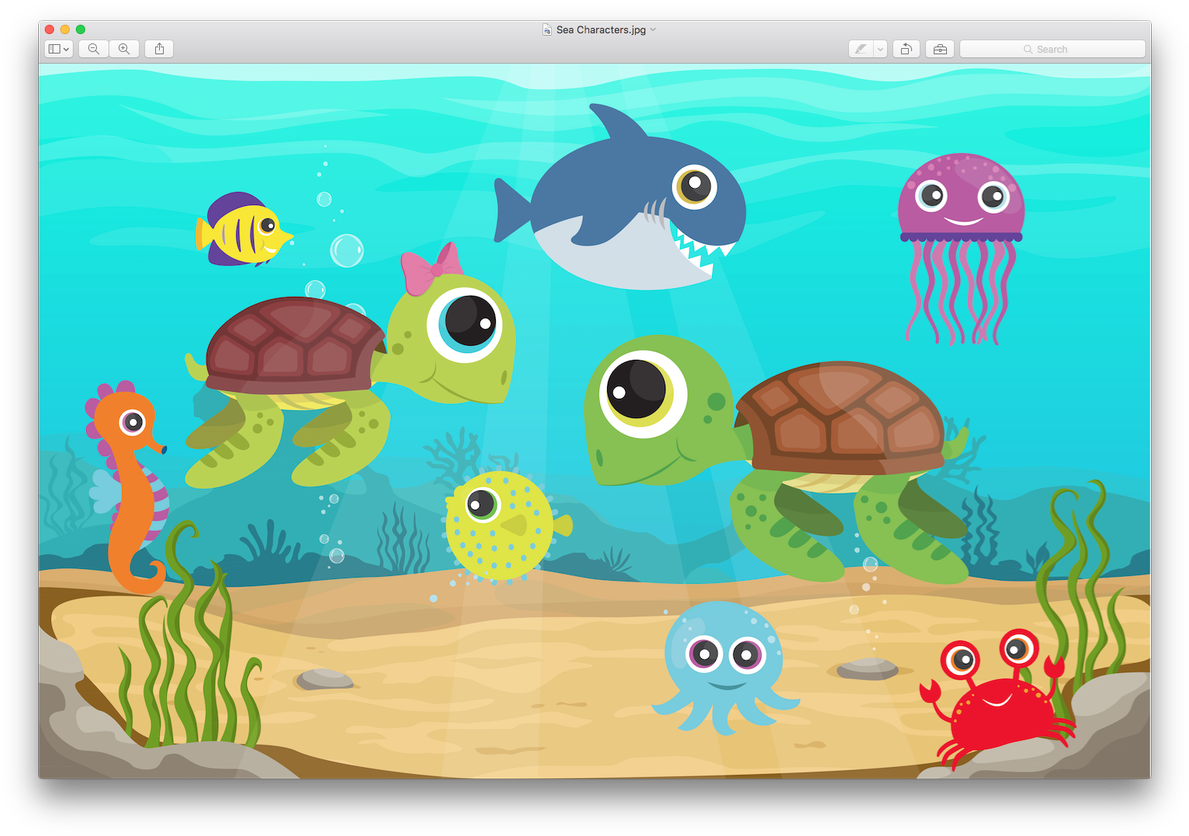 Colorful_ Cartoon_ Underwater_ Scene.jpg PNG Image