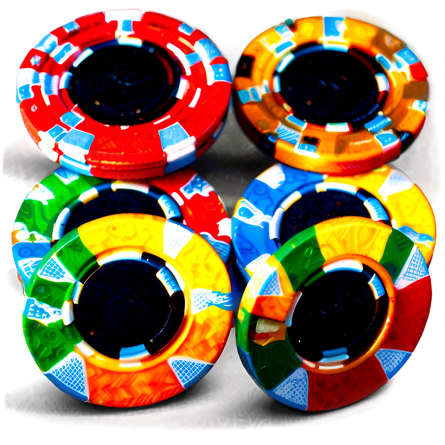 Colorful Casino Chips Png 72 PNG Image