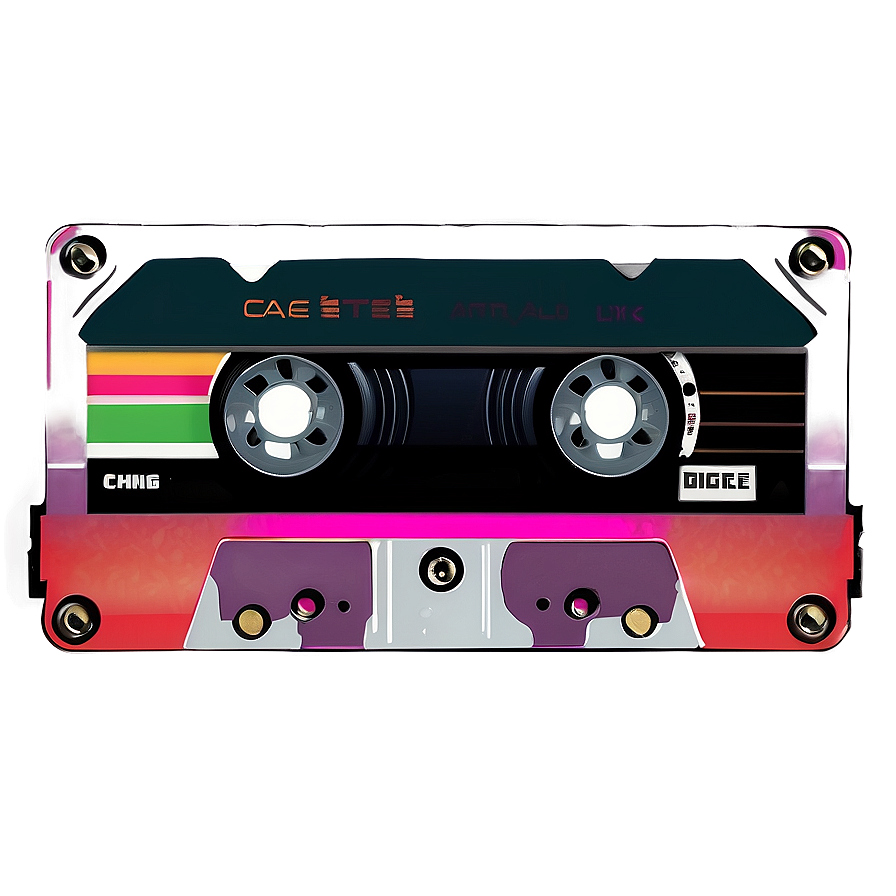 Colorful Cassette Tape Png 05252024 PNG Image