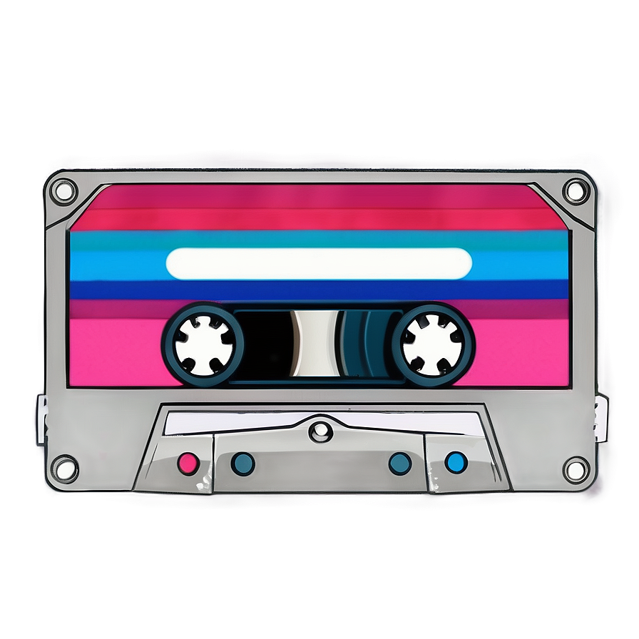 Colorful Cassette Tape Png Wyv97 PNG Image