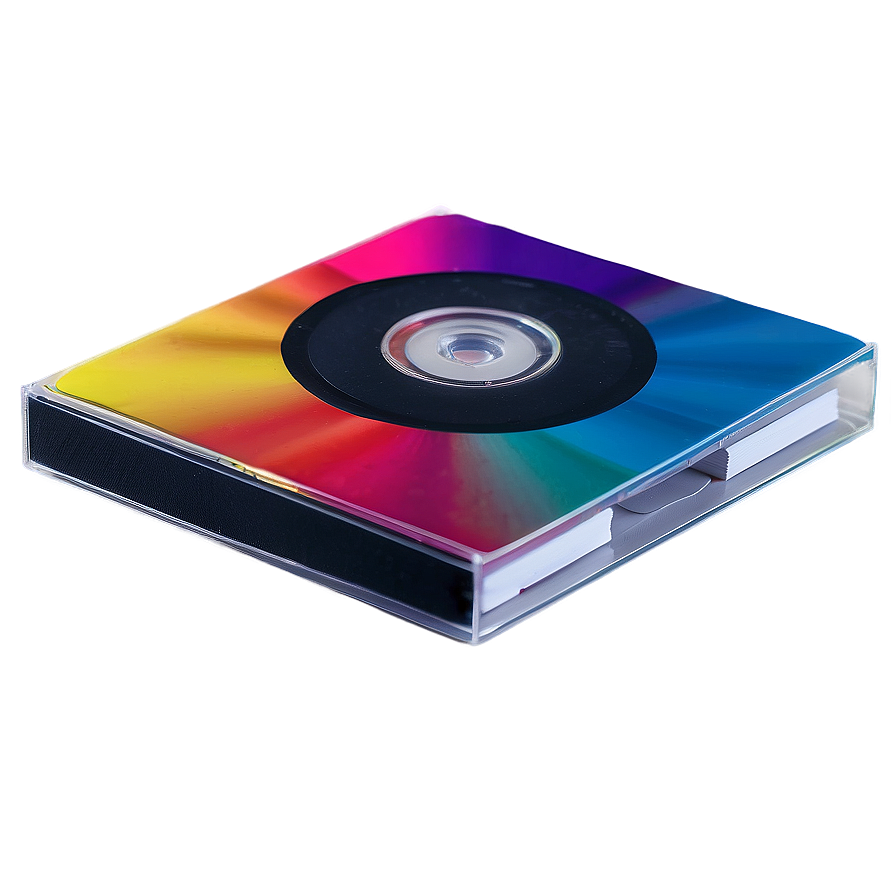 Colorful Cd Case Mockup Png Var97 PNG Image