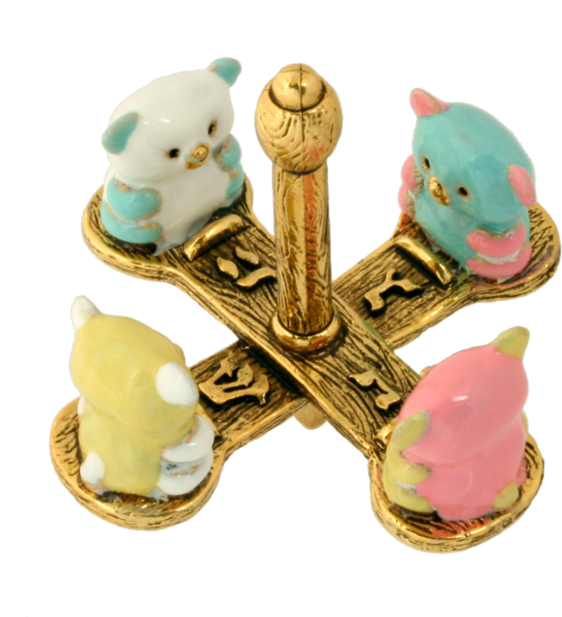 Colorful Ceramic Critters Crossroads PNG Image