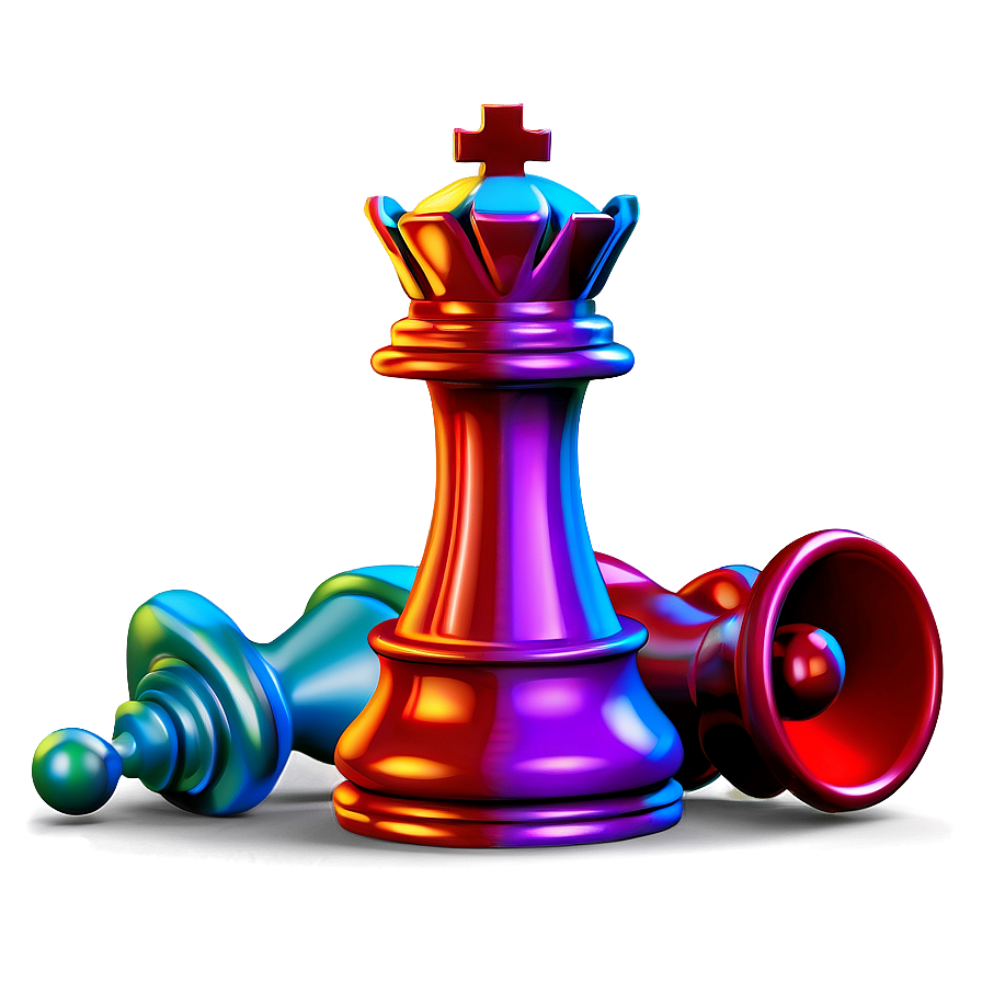 Colorful Chess Pieces Variation Png 05252024 PNG Image