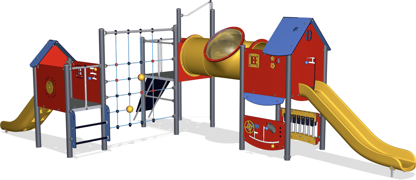 Colorful Childrens Playground Equipment PNG Image