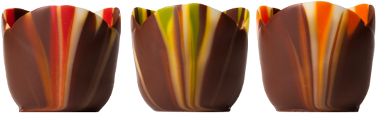 Colorful Chocolate Cups PNG Image