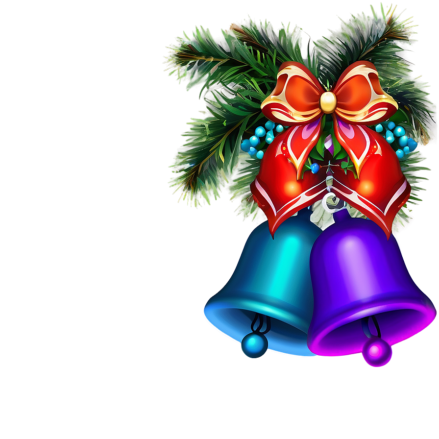 Colorful Christmas Bells Png Rlc PNG Image