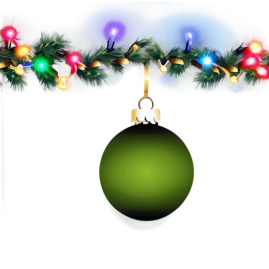 Colorful Christmas Lights Png Ssy PNG Image