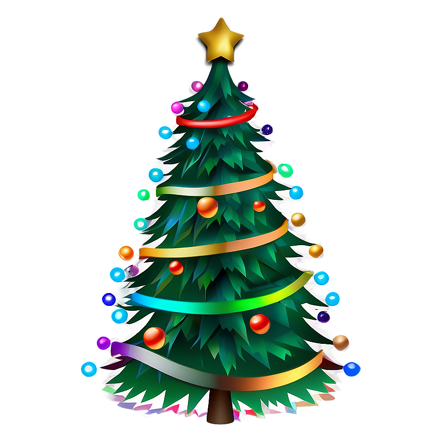 Colorful Christmas Tree Transparent Png 05262024 PNG Image