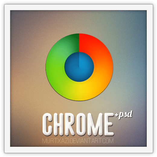 Colorful Chrome Logo Design PNG Image