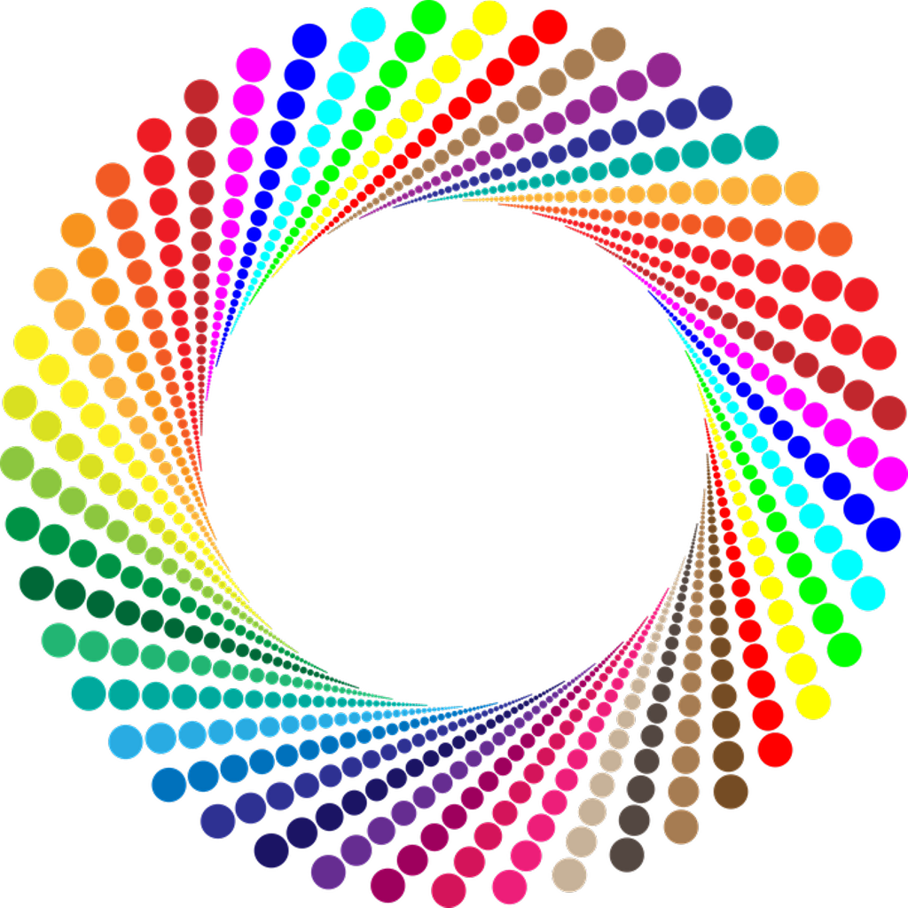 Colorful Circle Spectrum Design PNG Image