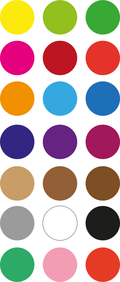 Colorful Circles Palette Graphic PNG Image