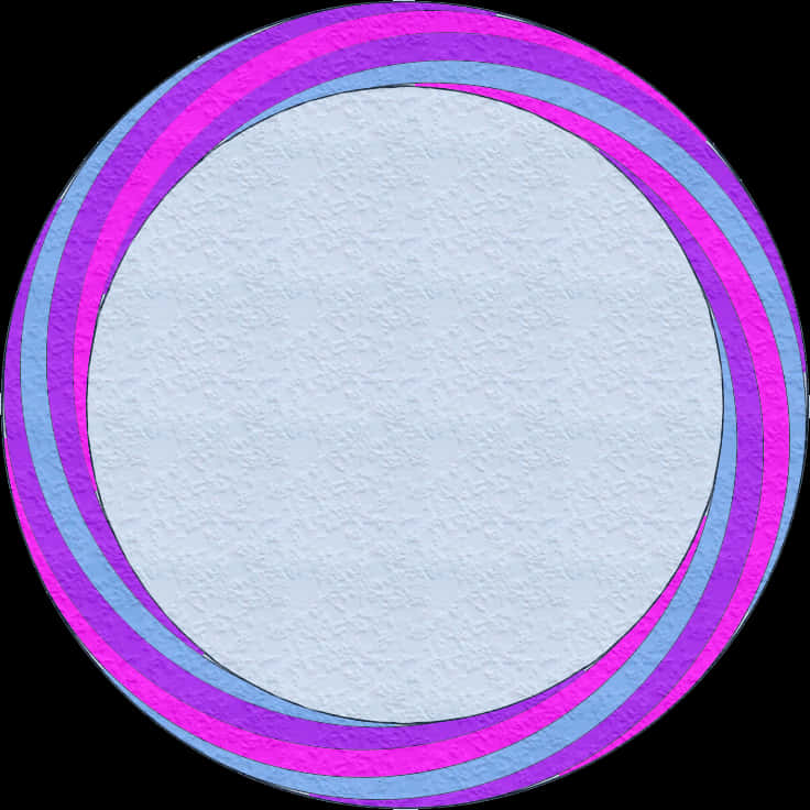 Colorful Circular Frame Design PNG Image