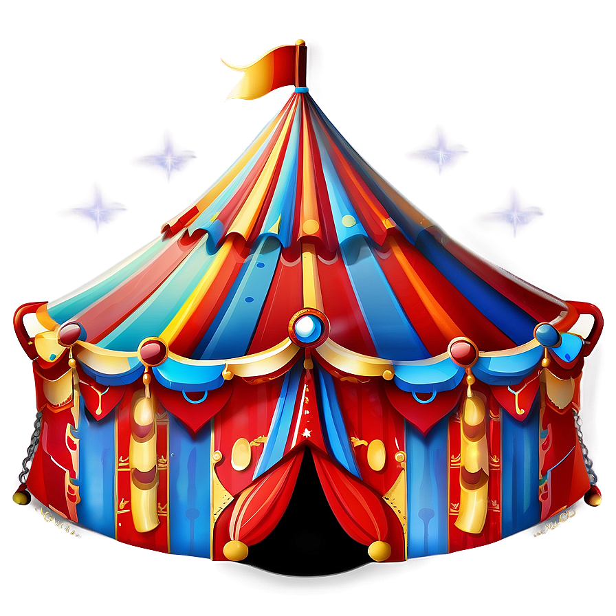 Colorful Circus Tent Graphic Png 86 PNG Image