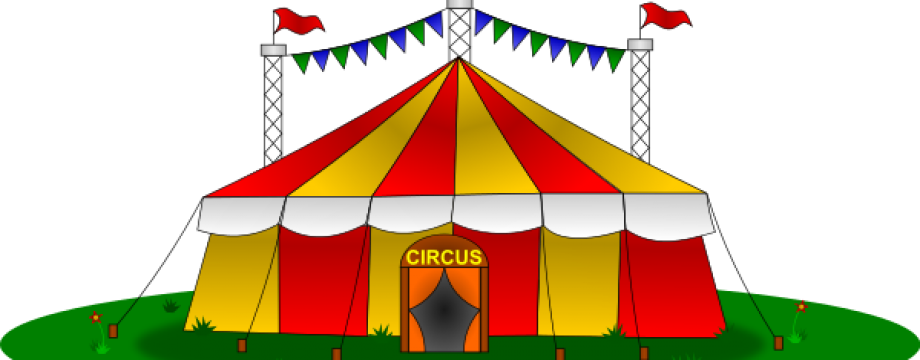 Colorful_ Circus_ Tent_ Illustration PNG Image