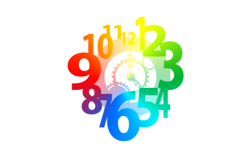 Colorful Clockwork Abstract PNG Image