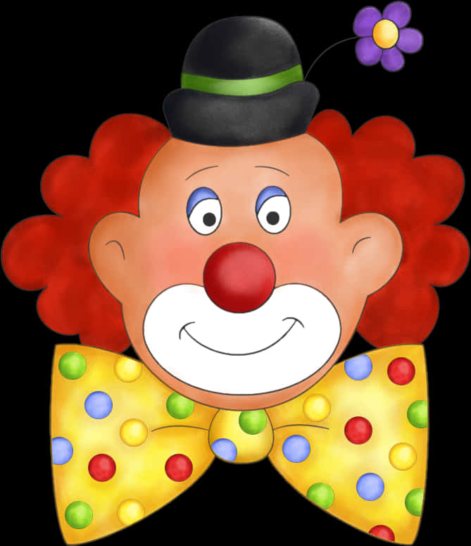 Colorful Clown Illustration PNG Image