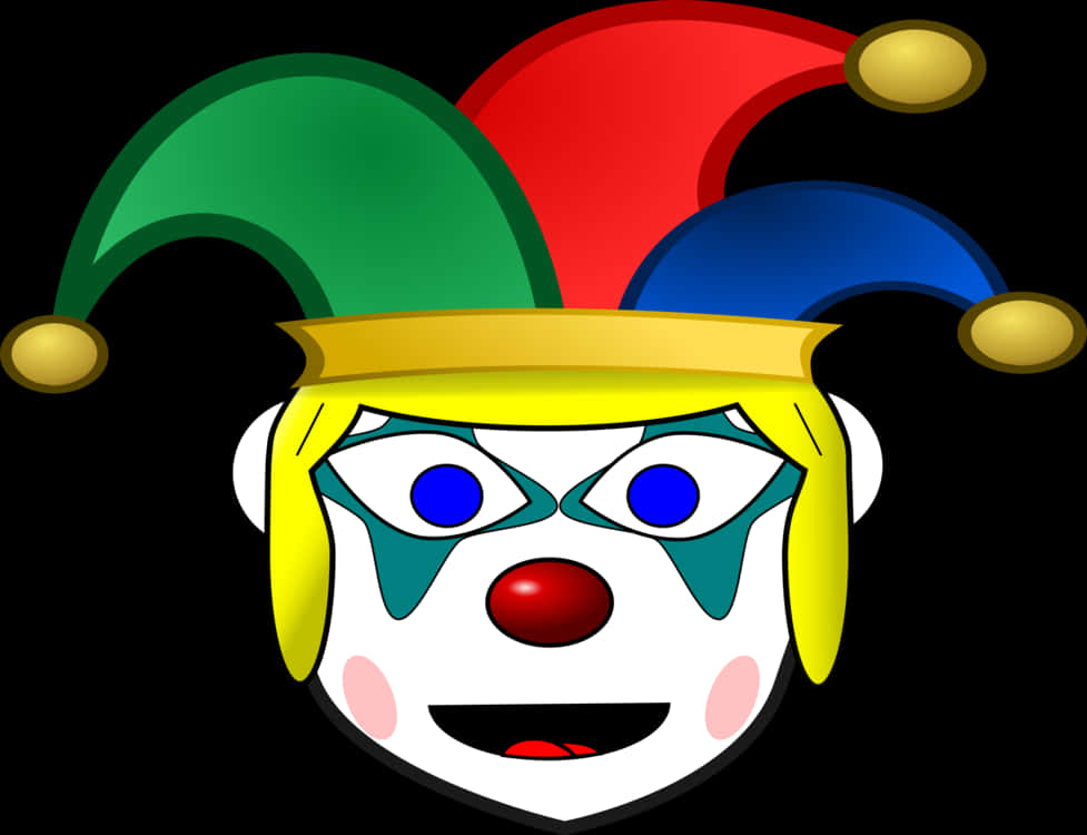 Colorful Clown Vector Illustration PNG Image