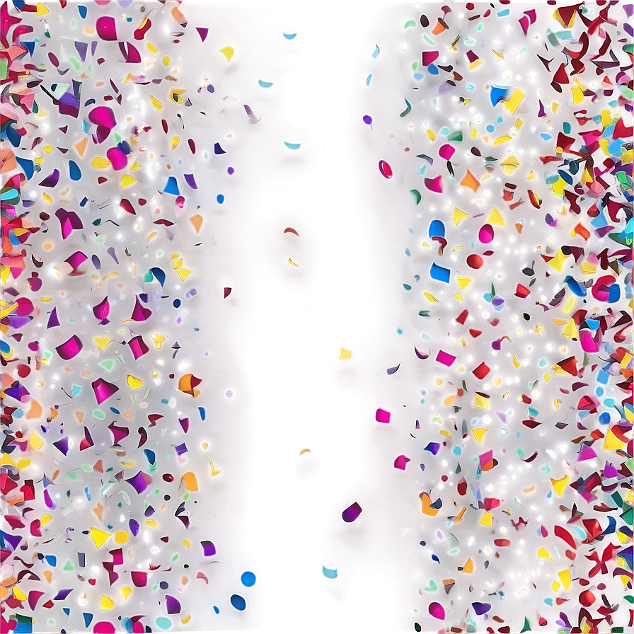 Colorful Confetti A PNG Image