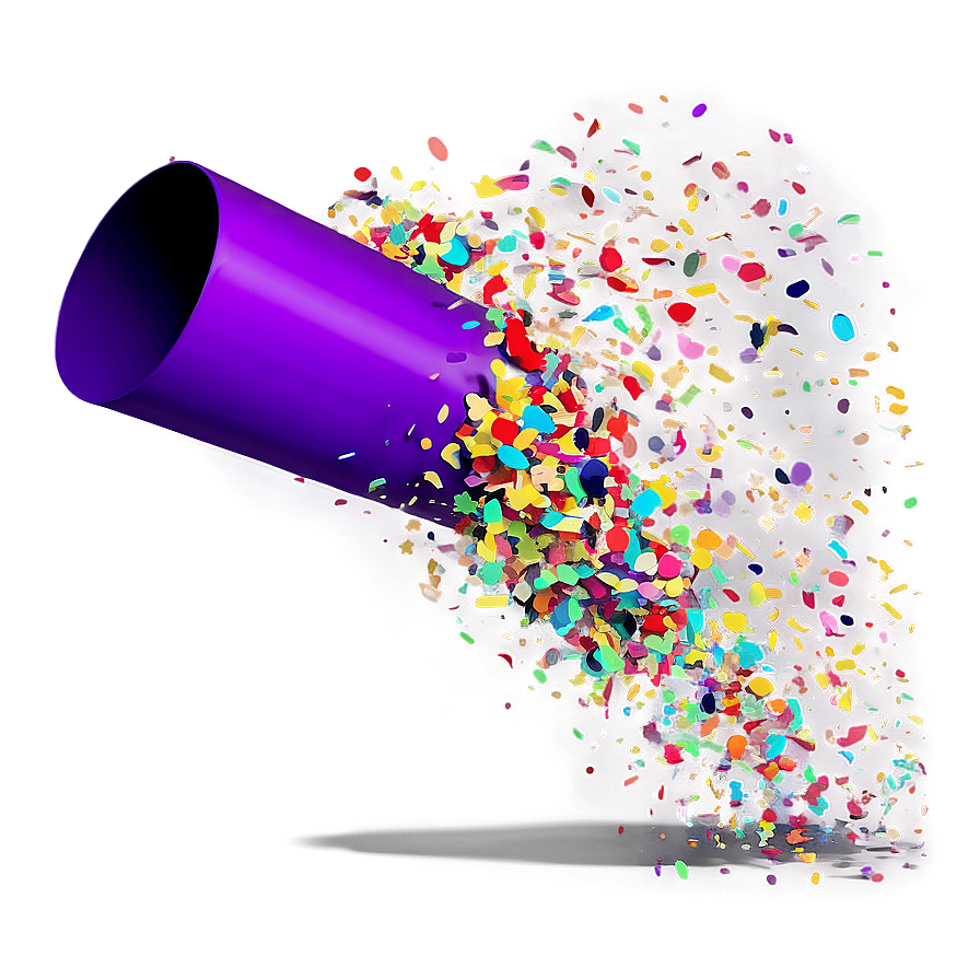 Colorful Confetti Cannon Burst Png 06282024 PNG Image