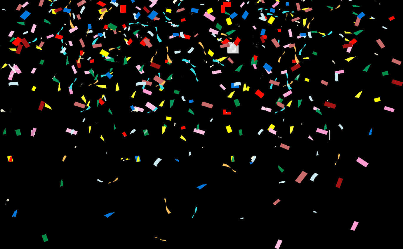 Colorful Confetti Celebration PNG Image