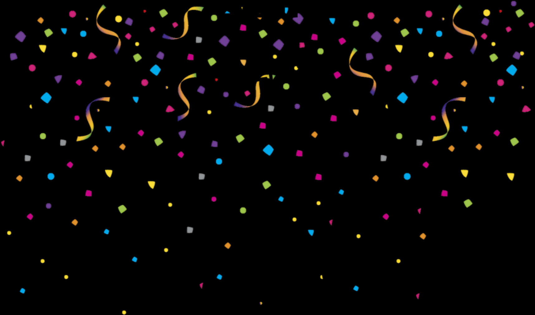 Colorful Confetti Celebration Background PNG Image