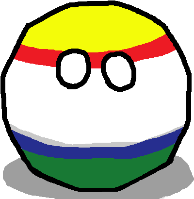 Colorful Countryball Character PNG Image