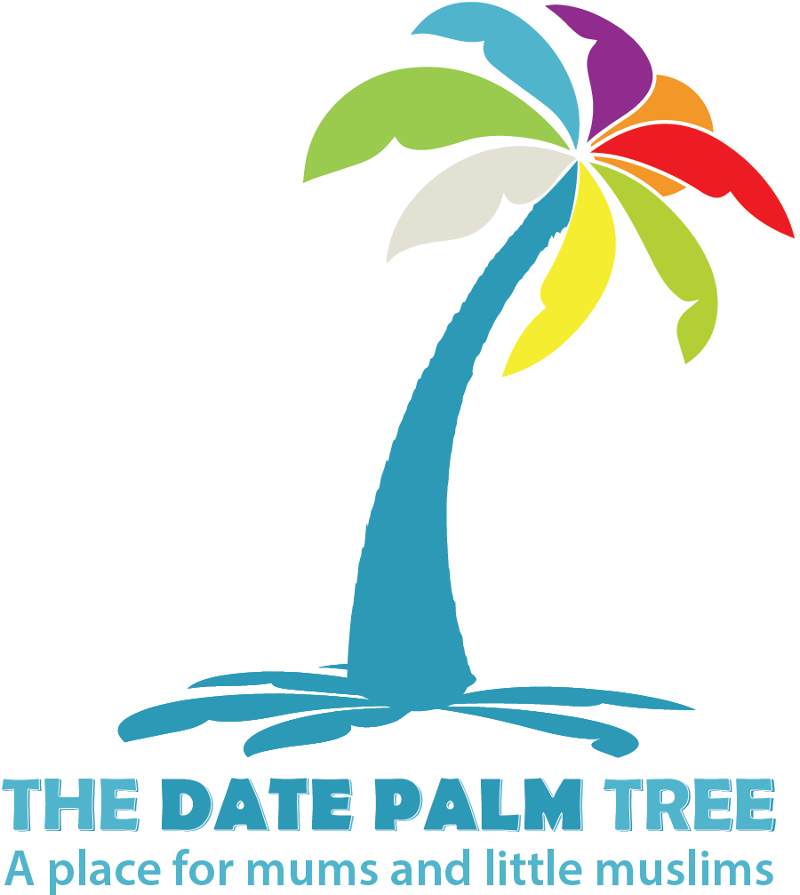 Colorful Date Palm Tree Logo PNG Image